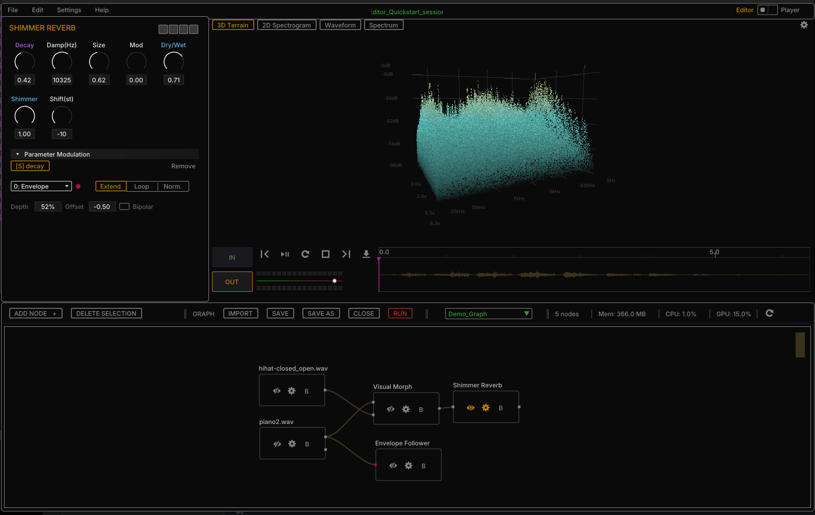 Editor layout