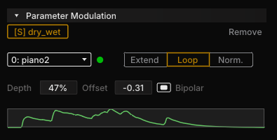 Sidechain modulation editor