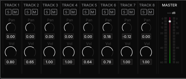 Mixer panel