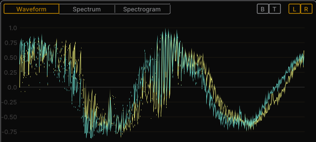 Player real-time waveform